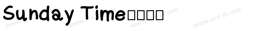 Sunday Time字体转换
